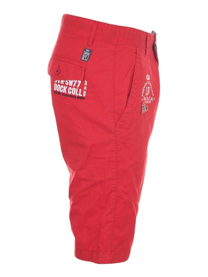 Bermuda homme CANARY   VENT DU CAP   Rouge
