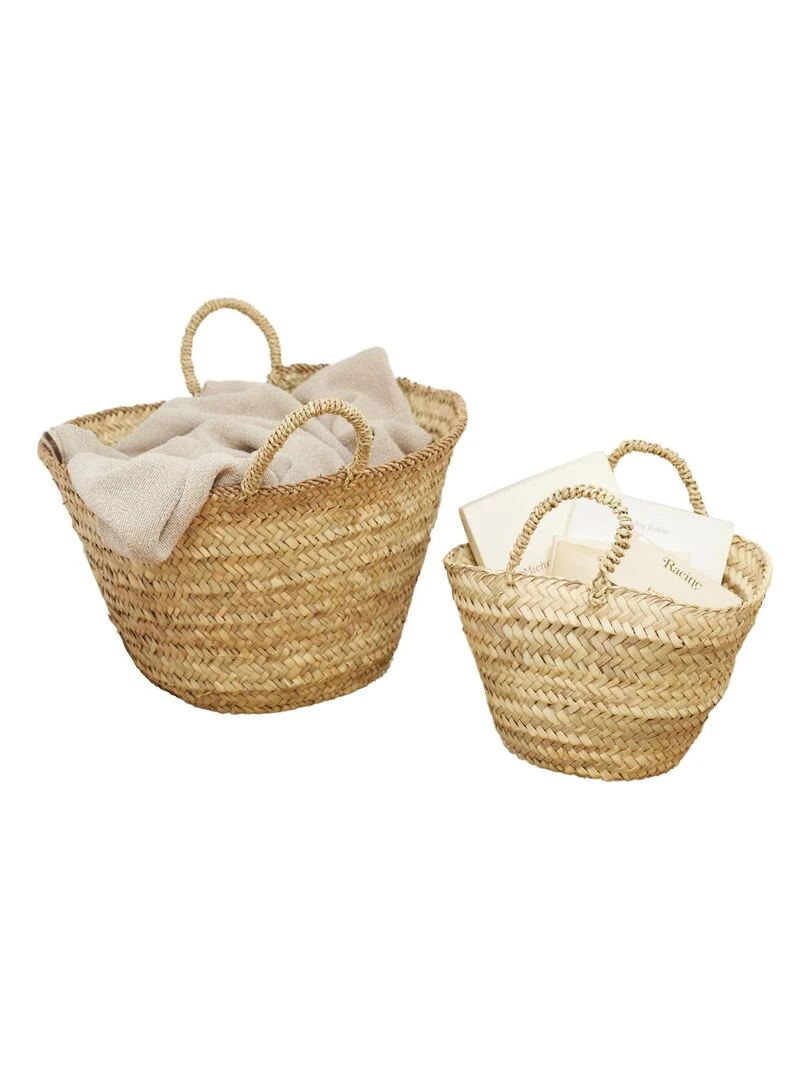 Panier pour le marché Palm Beige clair