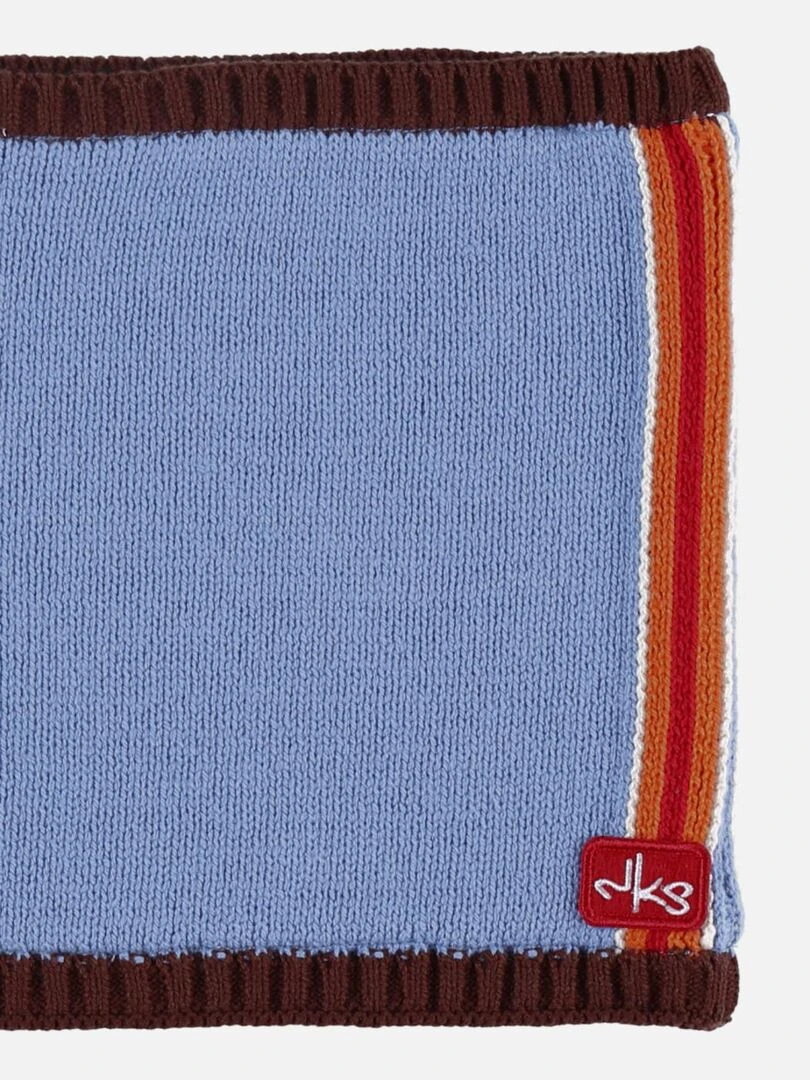 Echarpe tube tricoloudoux  ibiza   Noukie's   Bleu