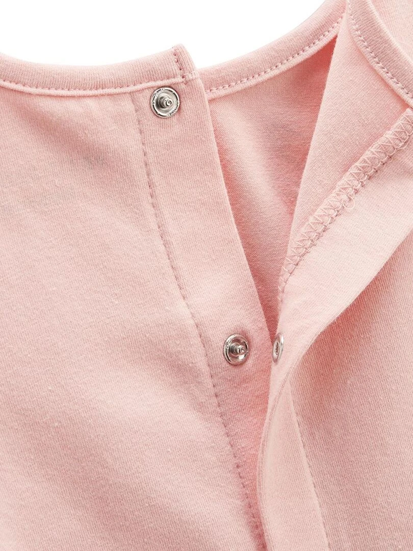 Lot de 2 t shirts bébé manches courtes Petit Safari   Rose