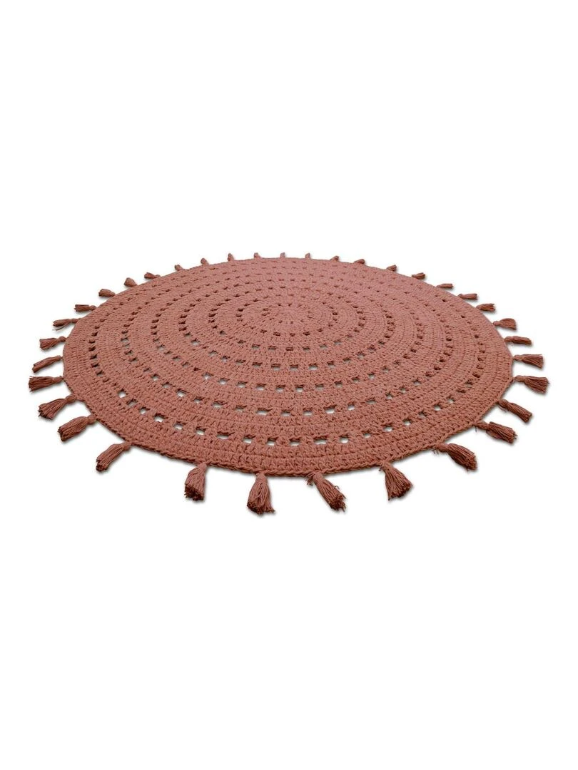Tapis Coton Nila Liege par Nattiot   Ø 120 cm   Nattiot   Marron
