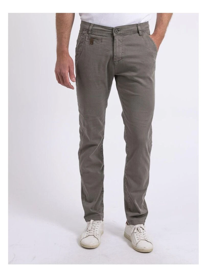 Pantalon chino slim CODY Gris