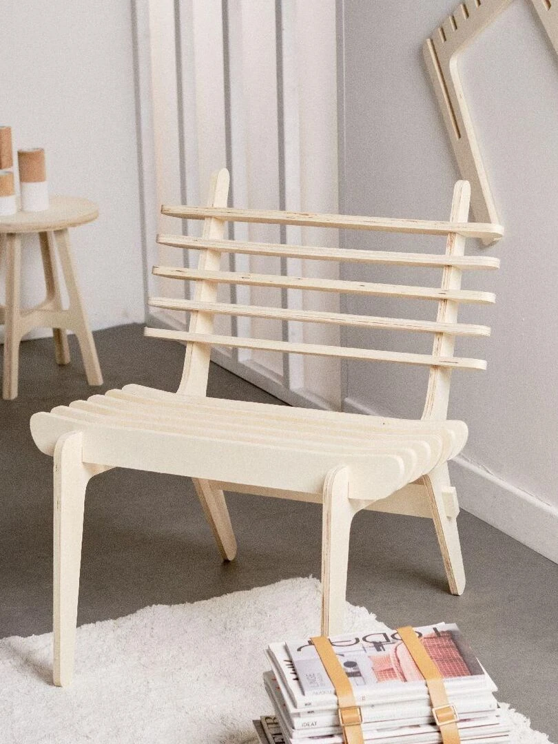 Fauteuil Japandi 'SIMPLICITY' 'TODAY' Beige