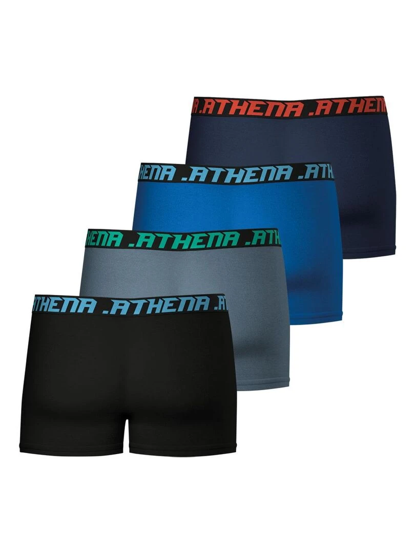 Lot de 4 boxers homme My Petits Prix   Bleu Noir