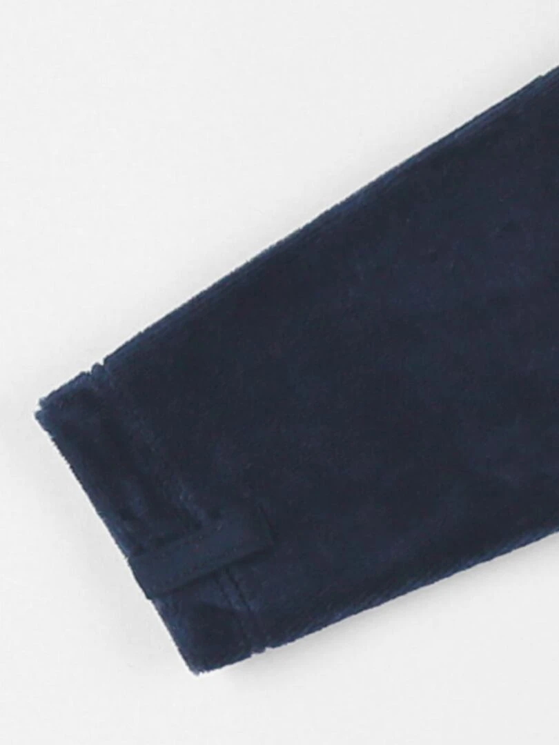 Pyjama 1 pièce lion en velours    Noukie's   Bleu