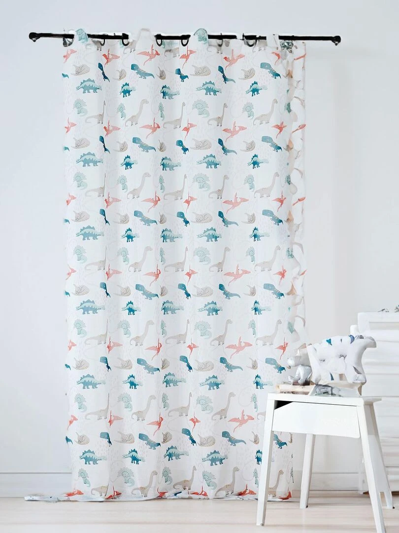 Voilage enfant dinosaure Blanc