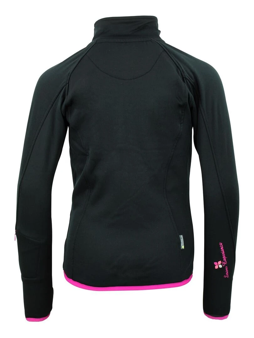 Blouson polarshell fille GACLIMATE PEAK MOUNTAIN Noir Noir