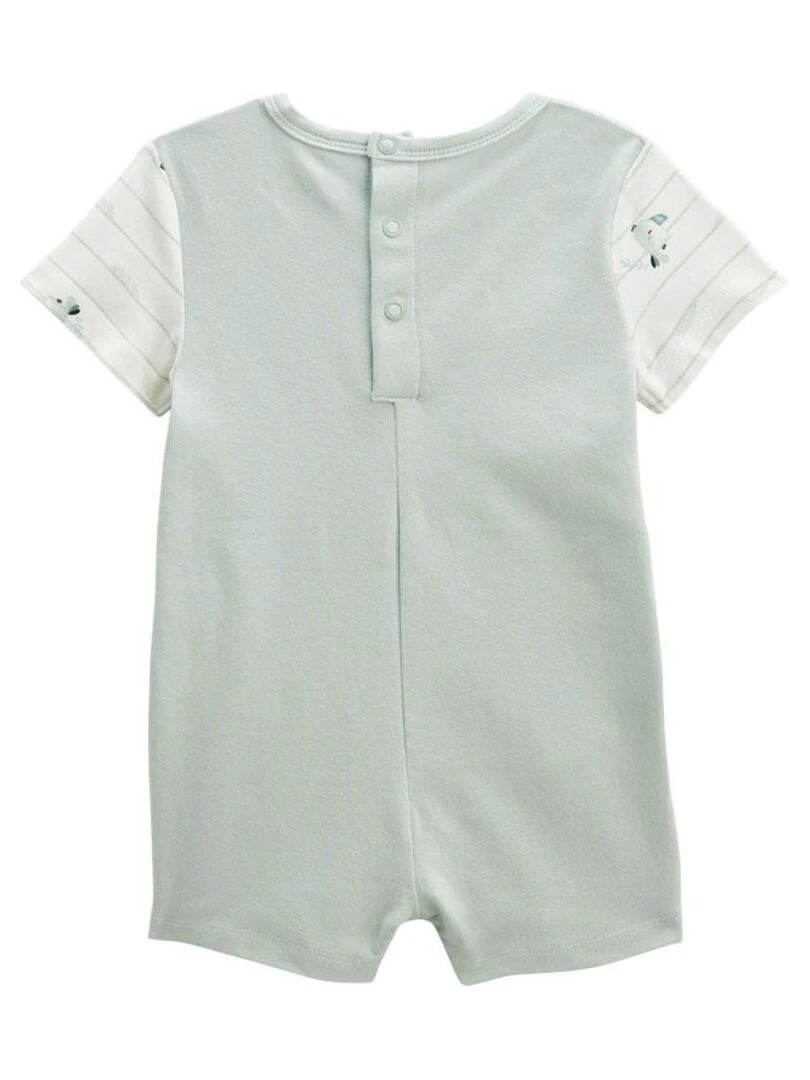 Combishort bébé Kimi Bleu