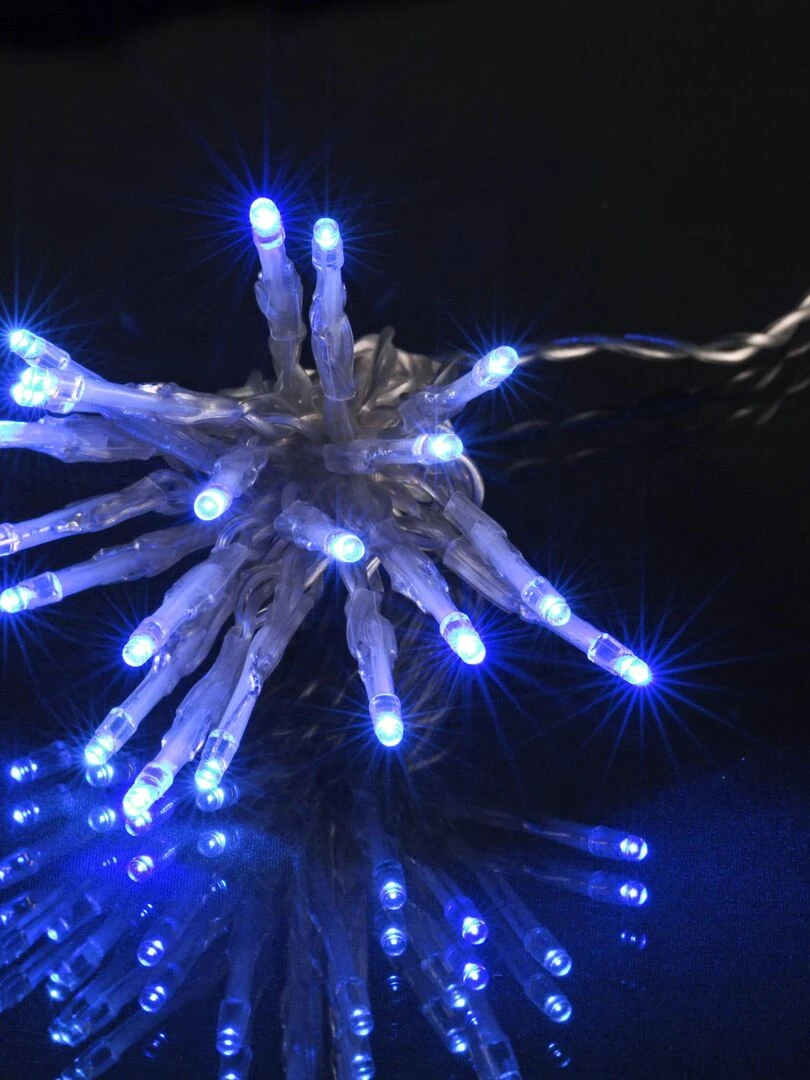 Guirlande lumineuse interieure 50 led bleues 5m Bleu