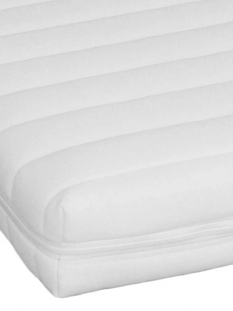 Matelas Bébé mémoire de forme Déhoussable & Lavable Fabriqué en France   Blanc