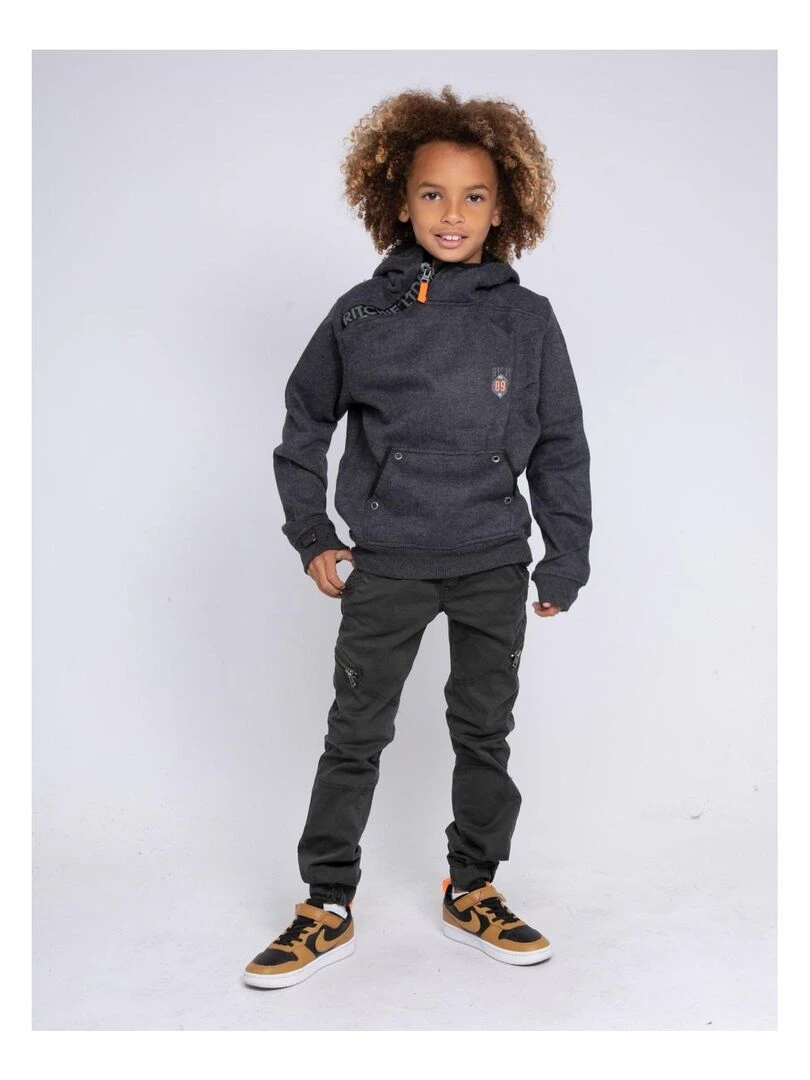 Sweat capuche WASLAW J   Gris