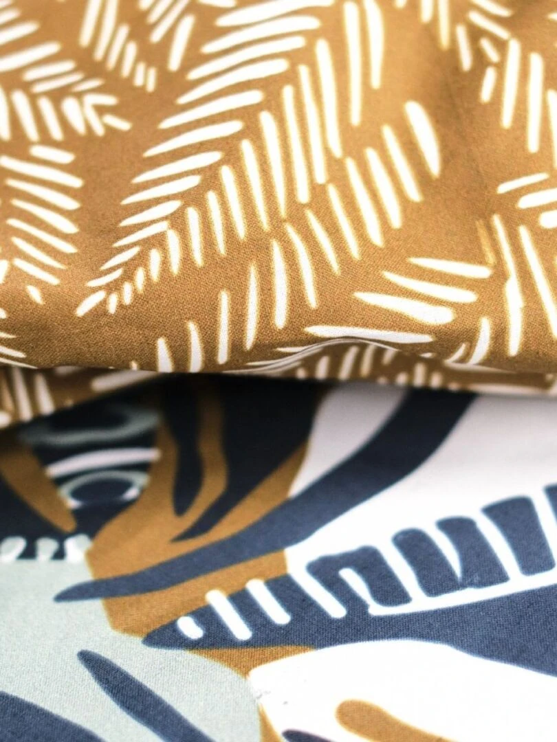 Housse de couette  Sunshine 11.29 + taie(s) 100% coton 57 fils   Marron