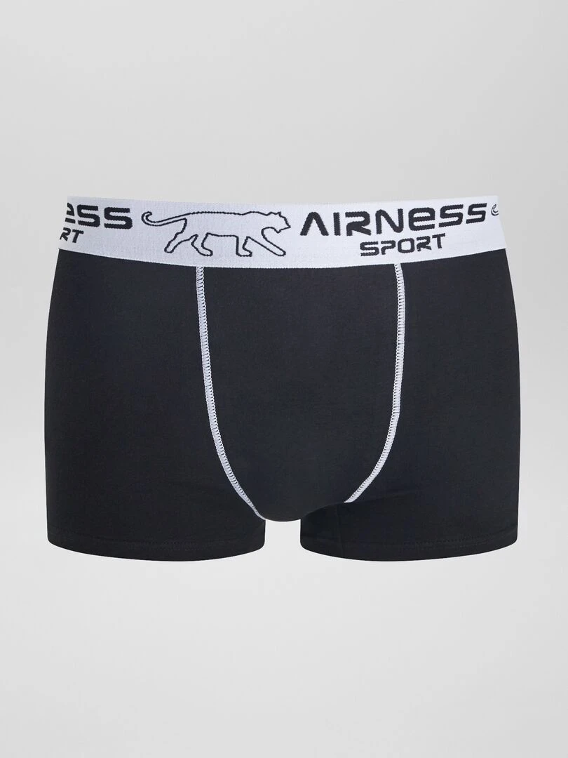 Lot de 3 boxers 'Airness'   gris/noir
