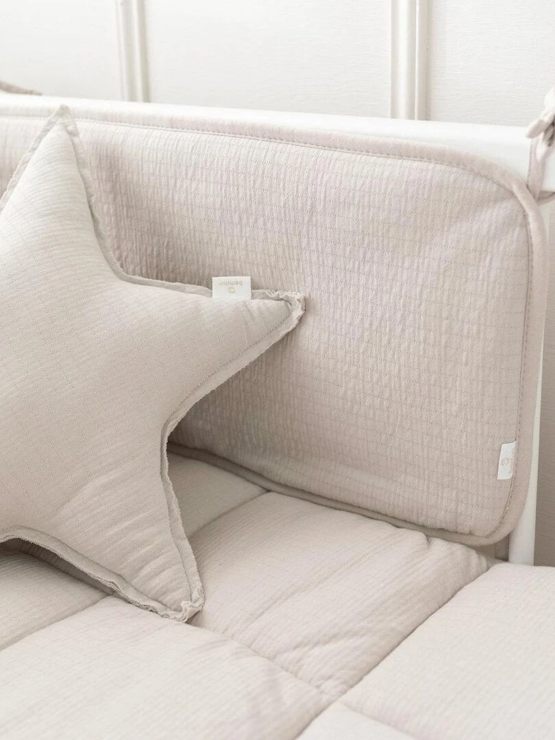 Bemini Tour de lit et parc Pady tetra jersey   Beige sable