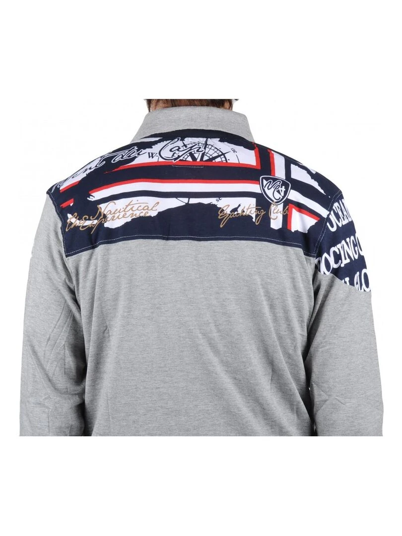 Polo manches longues homme CALANK VENT DU CAP Gris