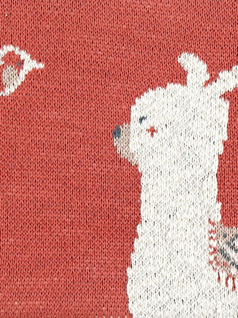 Pochette en jacquard Moris&Sacha (Coton 100% Organique)   Orange