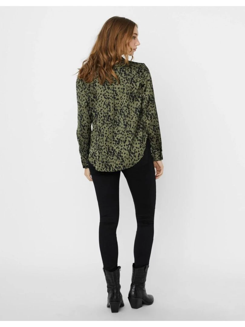 Chemisier à motif animalier Vero Moda   Vert