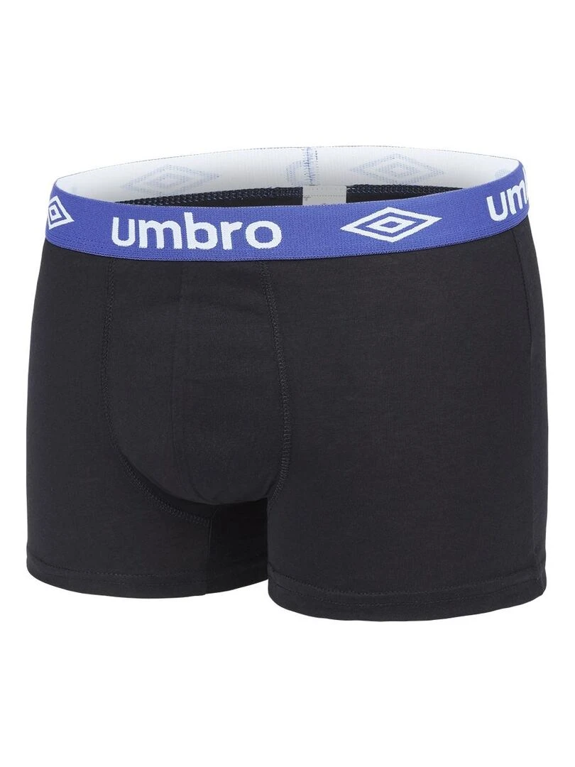 Lot de 4 boxers en coton homme Classic Umbro   Noir