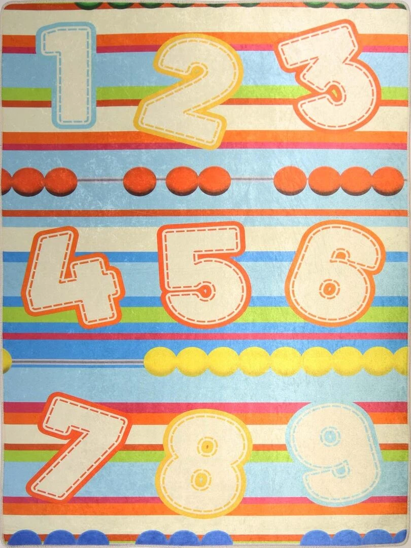 Tapis Enfant NUMBER Multicolore