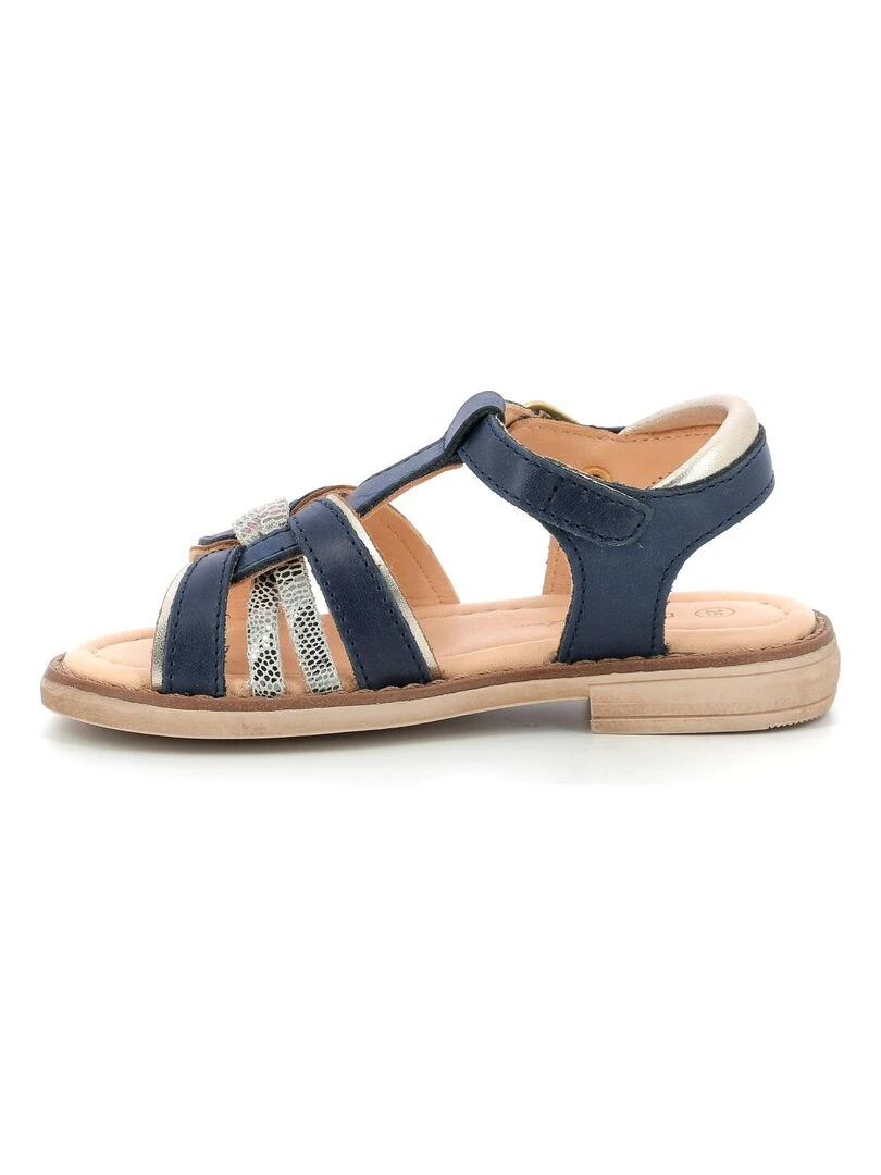 Sandales Cuir Tawina   Bleu marine