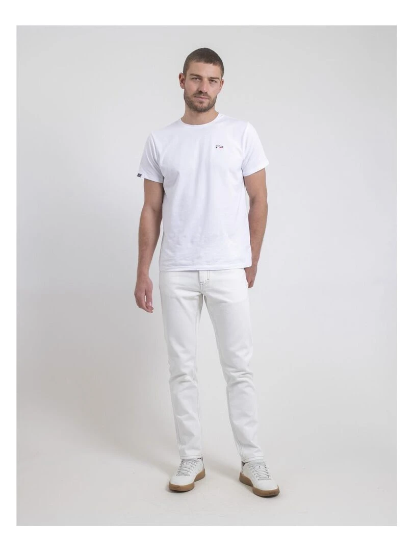 Jean blanc coupe droite SISKA   Blanc