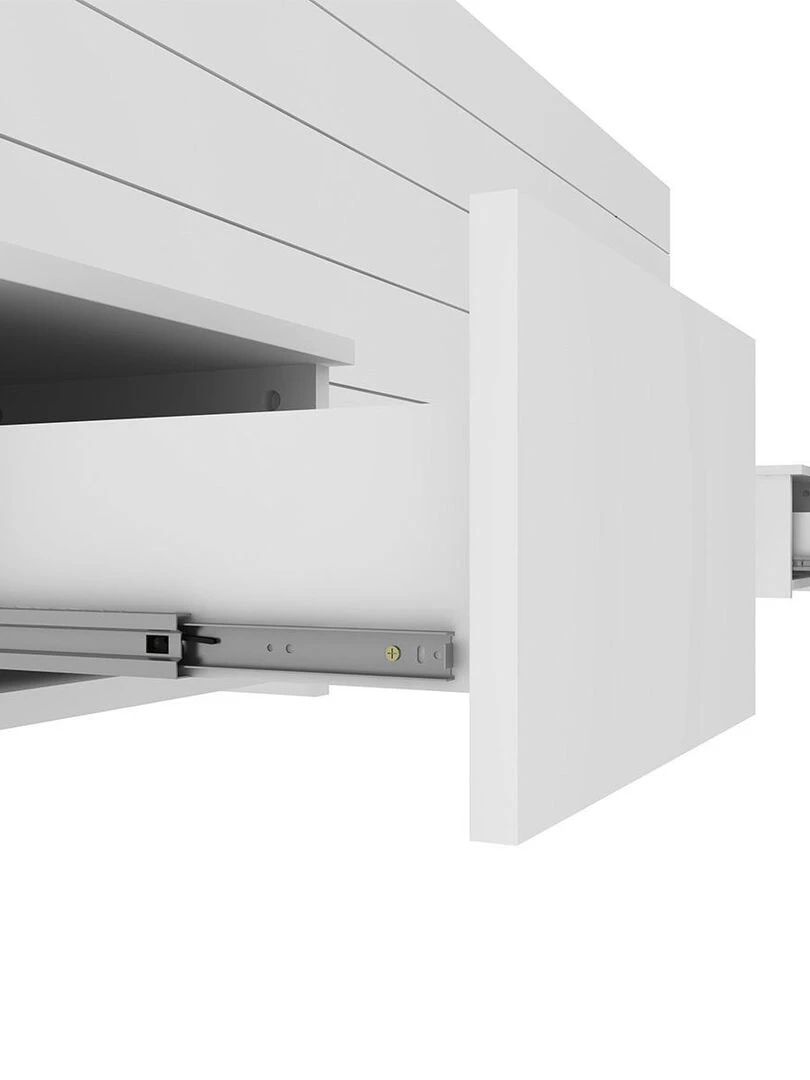 Tête de lit avec chevets Friz   AKITEN RETAIL   Blanc Blanc