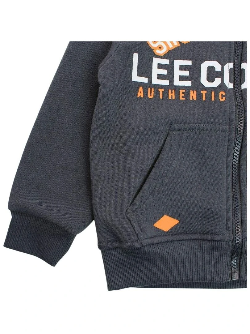 Lee Cooper   Veste garçon imprimé logo   Gris