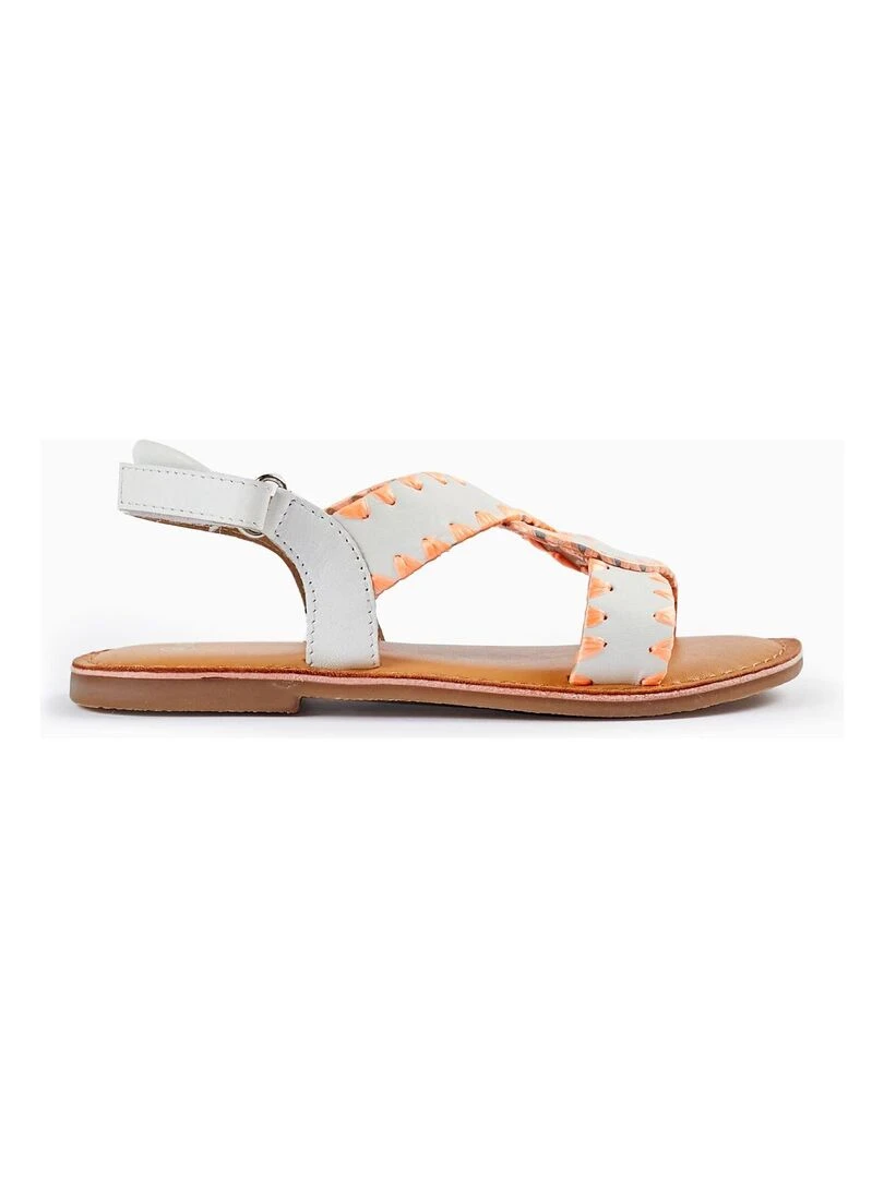 Sandales en cuir pour fille MATISSE Beige clair