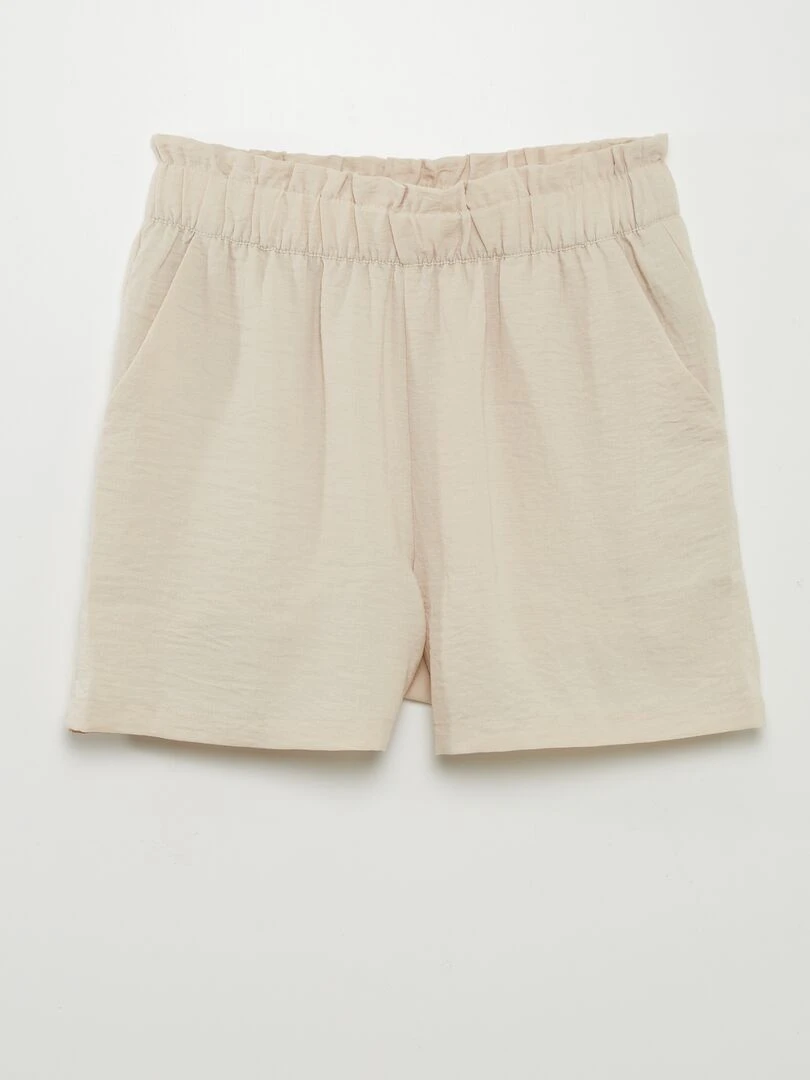 Short fluide 'JDY' Beige