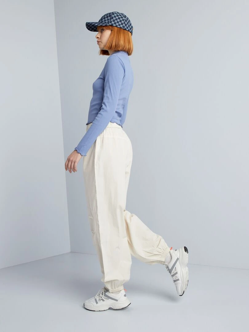 Pantalon léger et large Beige