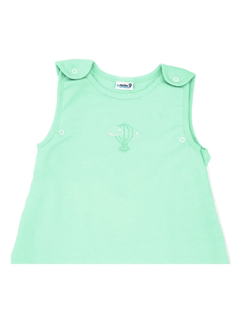 Gigoteuse Mi saison Évolutive 3 6 Mois En Coton Bio Menthe   Vert d'eau