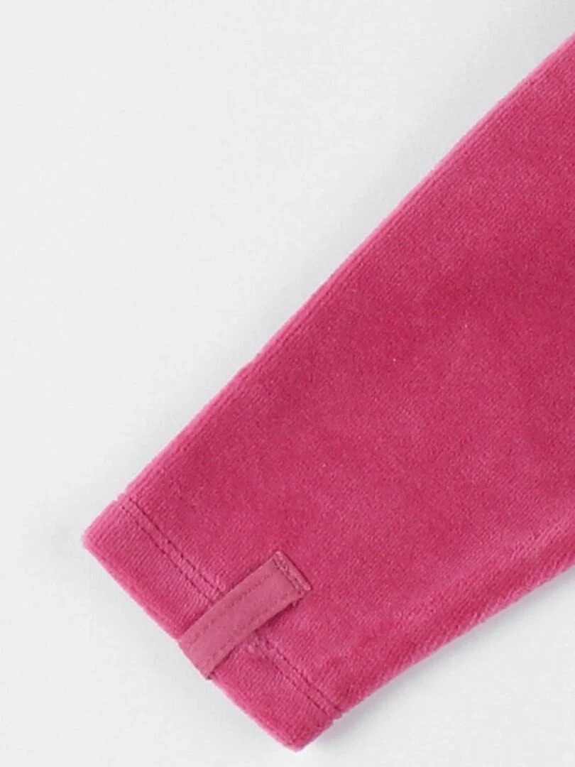 Pyjama 1 pièce hérisson en velours    Noukie's   Rose