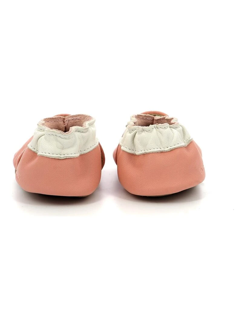 Chaussons Cuir Spring Time   Rose