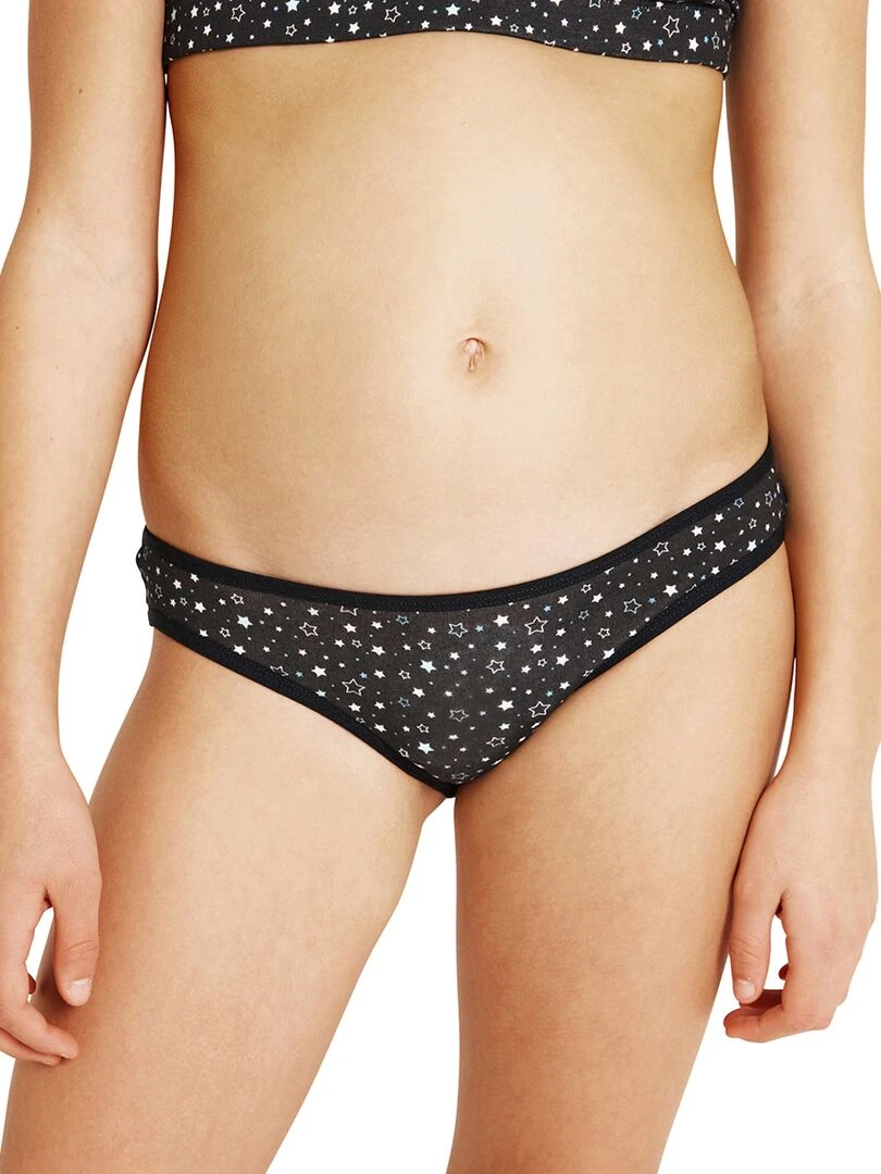 Lot de 3 slips fille Mode Girl by Noir