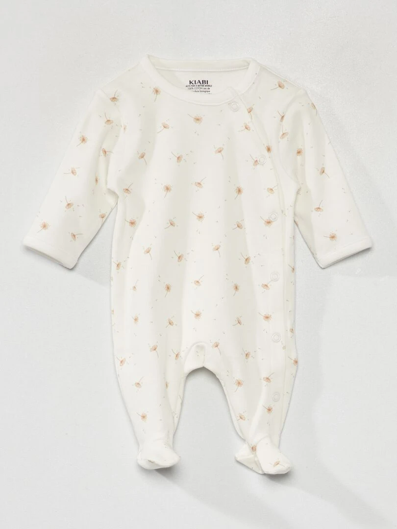 Pyjama dors bien avec imprimé Blanc