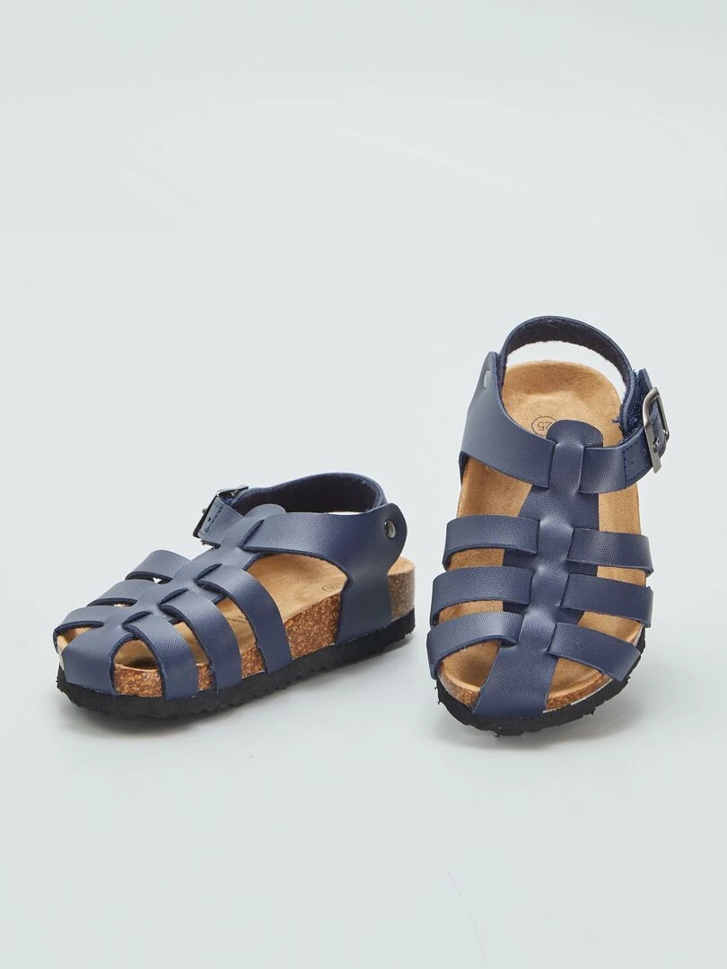 Sandales à plusieurs brides   Bleu