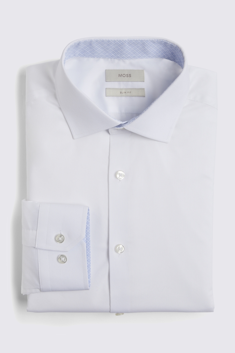 Tailored Fit Burgundy Poplin Shirt   Buy Online at Moss