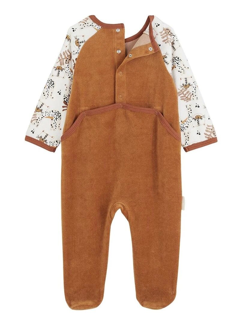 Pyjama bébé en velours Benghali   Camel