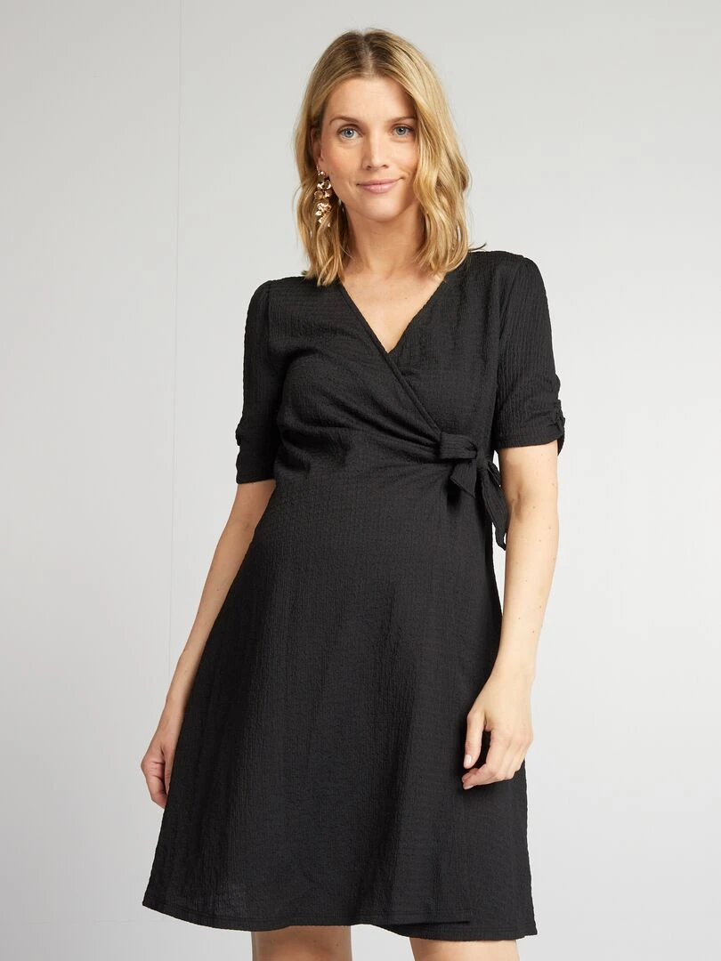Robe courte grossesse noir