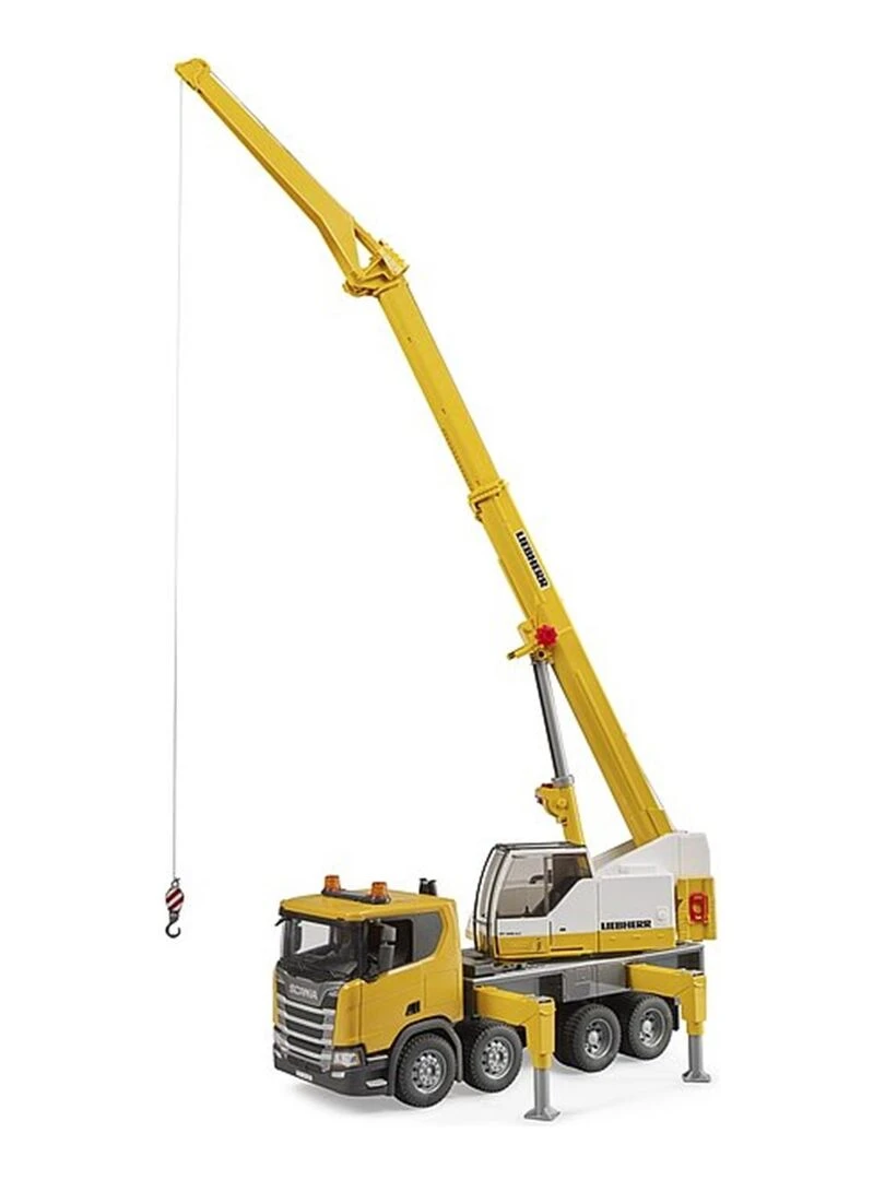 Scania Super 560R Liebherr camion grue avec module son et lumière   Jaune