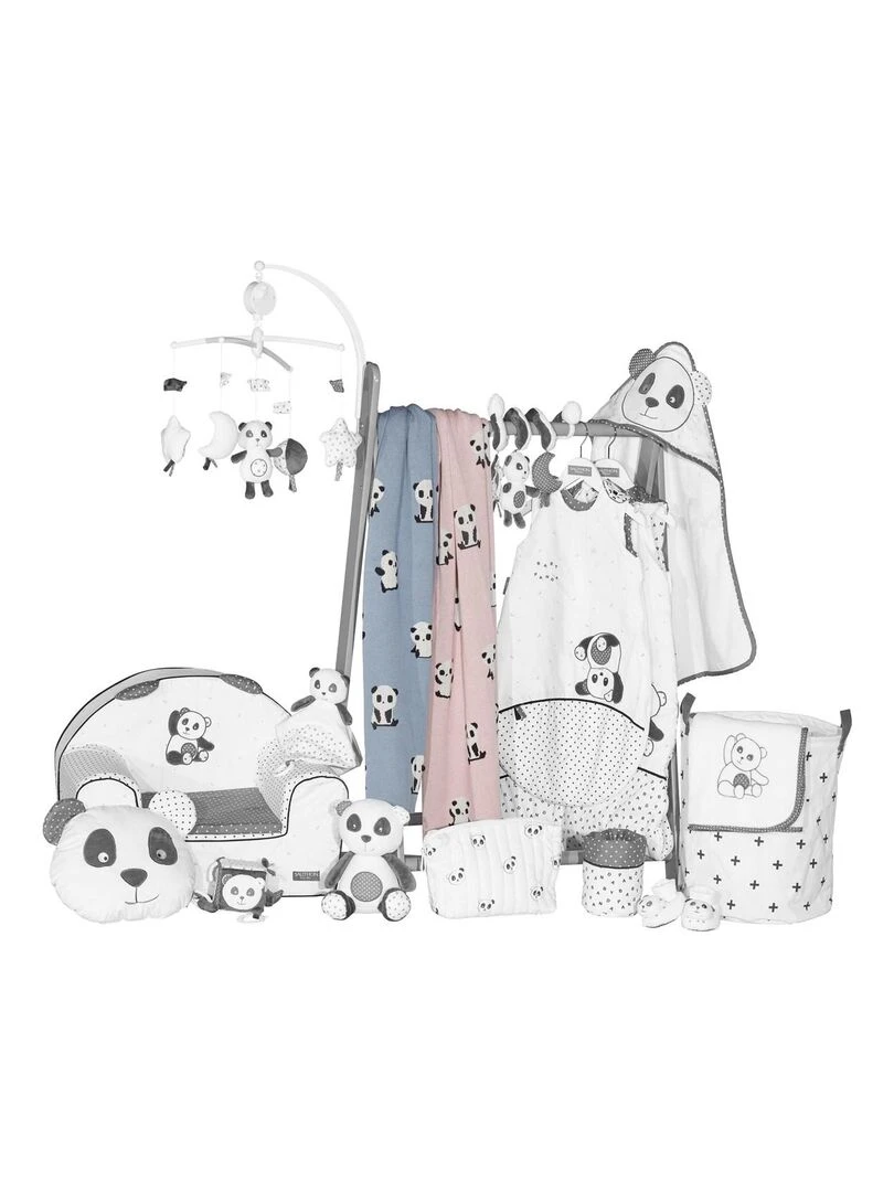 Couverture maille en coton   SAUTHON   Bleu