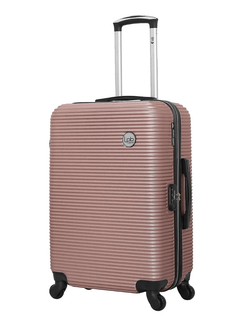 LPB LUGGAGE VALISE WEEKEND ABS MUNICH 4 ROUES 65 CM Rose