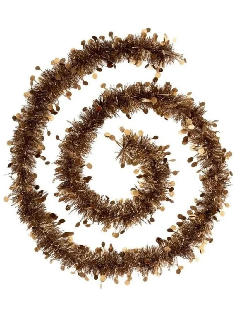 Guirlande de Noel 4 plis Pastilles Marron