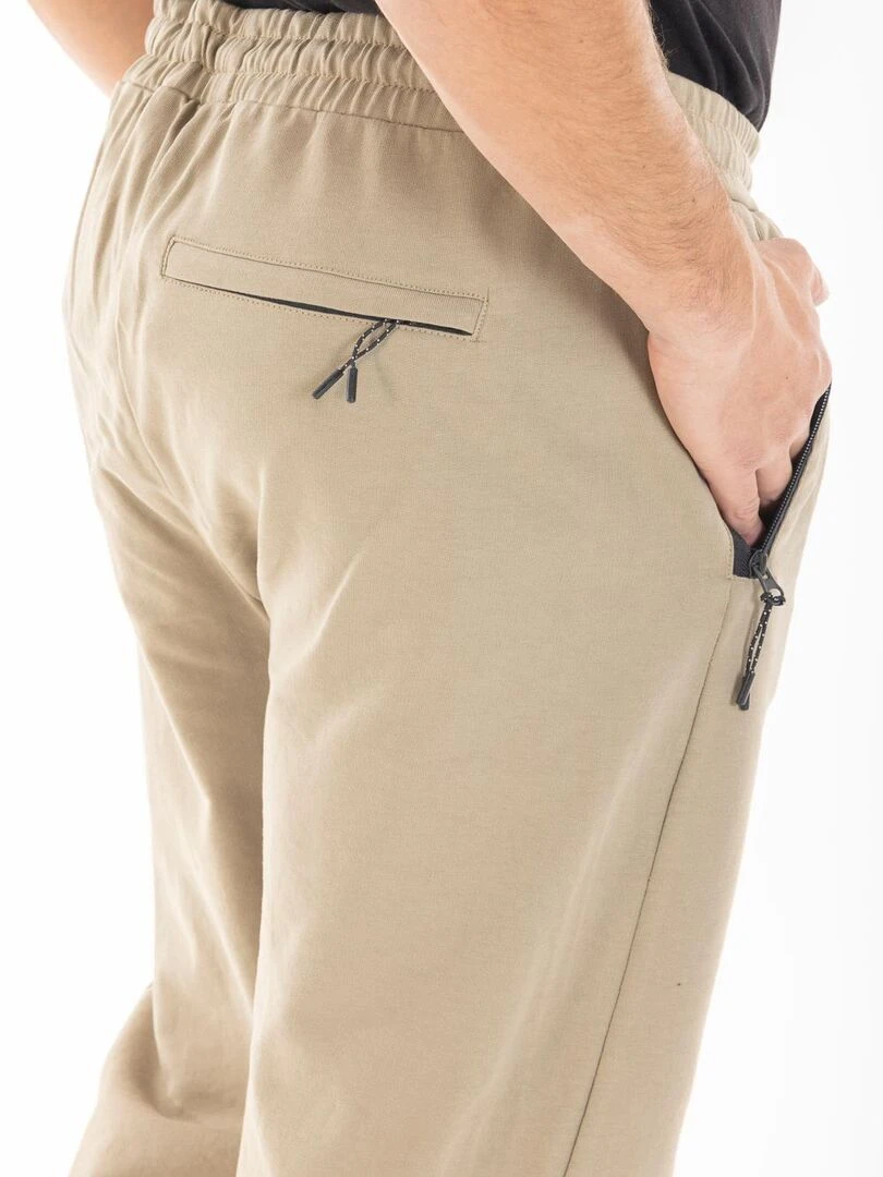 Pantalon de détente en molleton GEROMO 'Rica Lewis'   Beige