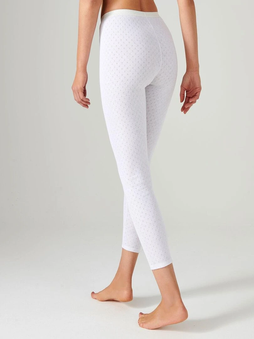 Caleçon maille ajourée Thermolactyl   Damart   Blanc
