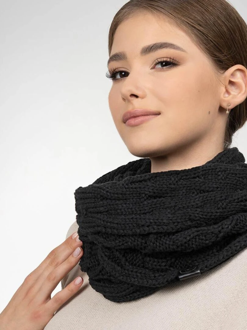 Ensemble Snood Bonnet Maribel   Made in UE   Noir