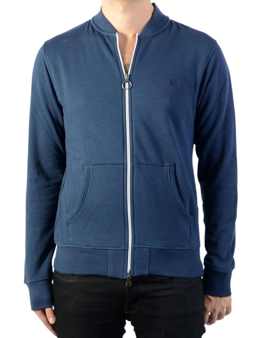 Sweat Zippé Timberland Brushbck Young Story A1MI9 Bleu