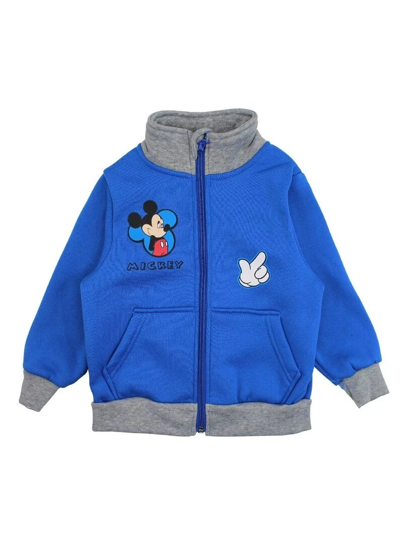 Disney Veste garçon imprimé Mickey Bleu