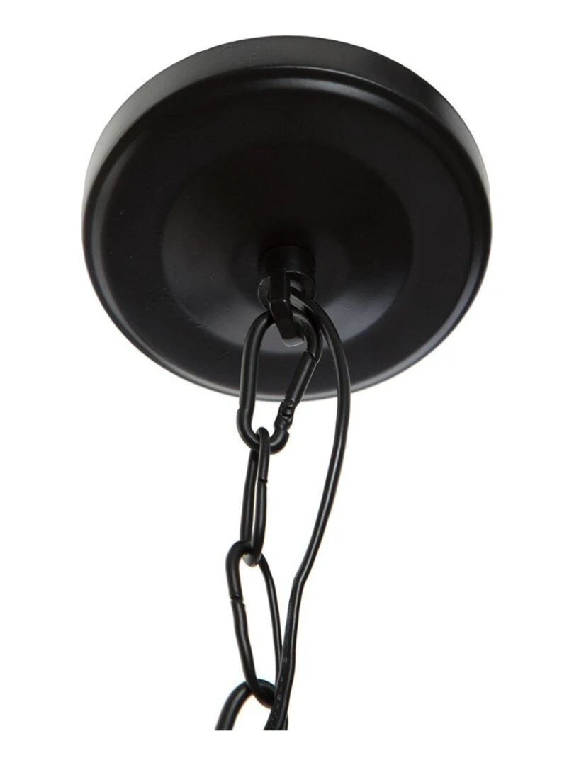 Suspension métal ronde D30 noir Noir
