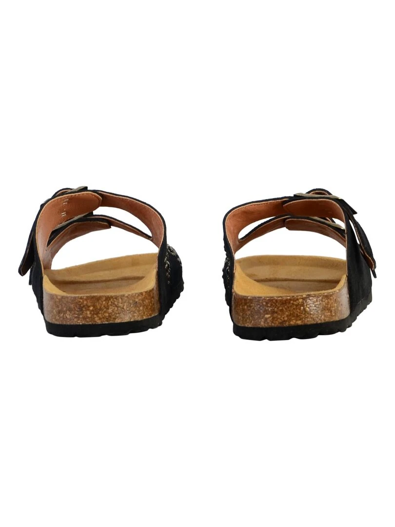 Mules Cuir Le Temps Des Cerises Naomie   Noir